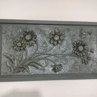 تابلو رزین گل برجسته