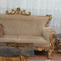 مبل ۷ نفره همراه با جلومبلی و عسلی