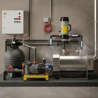 تجهیزات استخر جکوزی (تصفیه+گرمایش) قیمت تولیدی کد۶