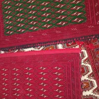 دوجفت پشتی ترکمنی باکیفیت وبانخ بهترین ریز نقش|گلیم، جاجیم، گبه|کلاله, |دیوار