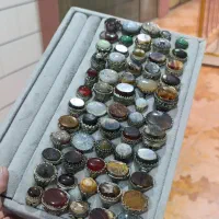 انگشتر نیکل با کیفیت با سنگ های اصلی و طبیعی|بدلیجات|لنجان, |دیوار