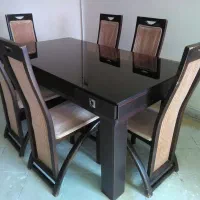 میز ناهار خوری شش نفره|میز و صندلی غذاخوری|بومهن, |دیوار