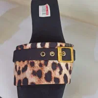 دمپایی مجلسی زنانه مدل پلنگی