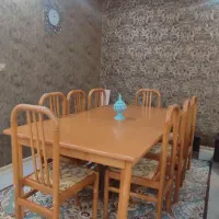 میز ناهارخوری ۸ نفره چوب راش