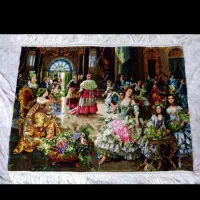 تابلو فرش ابریشم دست باف