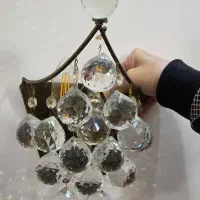 دیوارکوب برنز کریستالی