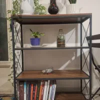 کتابخونه MDF و فلز