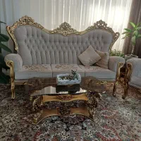 مبل ۹نفره سلطنتی بامیزعسلی|مبلمان خانگی و میز عسلی|مشهد, چهارچشمه|دیوار