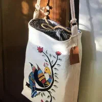 نقاشی روی مقنعه و پارچه|لباس|زاهدان, |دیوار