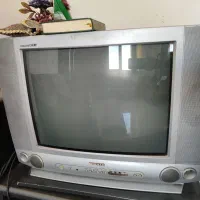 تلویزیون شهاب 21 اینچ و میز تلویزیون. مناسب باغ