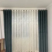 پرده پانچی بدون نیاز به آستر با دستک مخمل|پرده، رانر، رومیزی|مشهد, فرهنگ|دیوار
