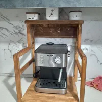 استند قهوه ساز با چوب گردو