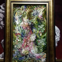 تابلو فرش مینیاتوری بوی بهار|تابلو فرش|تهران, علم و صنعت|دیوار