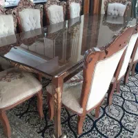 میز ناهار خوری ۱۰ نفره منبت کاری
