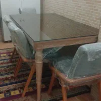 میز ناهارخوری ورساچه چوب راش با نیمکت|میز و صندلی غذاخوری|تهران, آهنگ|دیوار