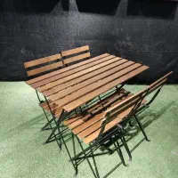 میز و صندلی تاشو پلی وود،تراس،بالکن،کافه،آشپزخانه|میز و صندلی غذاخوری|وحیدیه, |دیوار