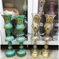 چراغ لاله شمعدان مذهبی مزین بنام مبارک یافاطمه(س)|صنایع دستی و سایر لوازم تزئینی|مشهد, جنت|دیوار