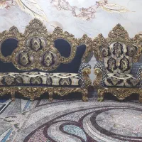 مبل سلطنتی 9نفره|مبلمان خانگی و میز عسلی|زاهدان, |دیوار