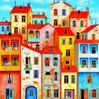 نقاشی ساختمان