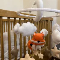 آویز موزیکال تخت نوزاد طرح روباه