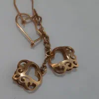 گوشوار و زنجیر زیبای گندمی