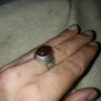 انگشتر نقره قدیمی حکاکی عقیق