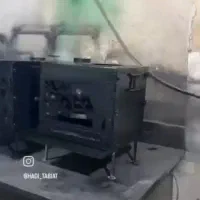 بخاری هیزمی با ورقه سه میل