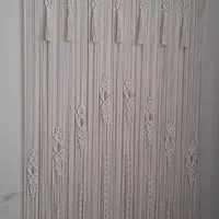 پرده مکرومه سفید