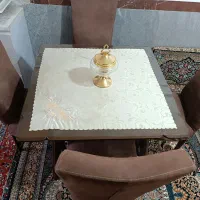 میز غذاخوری ۴نفره|میز و صندلی غذاخوری|قروه, |دیوار