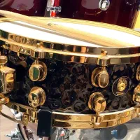 snare drum black panther gold harmer