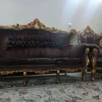 مبل استیل+جلو مبلی+۲عسلی باچوب وپایه های بسیارمحکم