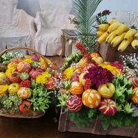 سبد میوه و سینی سالاد|خدمات پذیرایی، مراسم|کرمانشاه, |دیوار