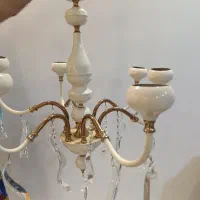 لوستر ۶ شاخه کاملا سالم و تمیز شیک به همراه لامپ