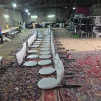 صندلی فلزی تالار تعداد عمده