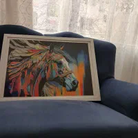 تابلو نقاشی مداد رنگی هنر دست