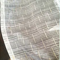 ۹ متر پرده تور سالم  همراه کتیبه چوبی و چوب پرده