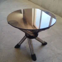 میز عسلی جمع شو استیل