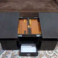 میز جلو مبلی متحرک دارای تخته نرد و میز عسلی|مبلمان خانگی و میز عسلی|چالوس, |دیوار