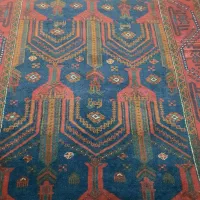 فرش دستباف قدیمی عتیقه پشمی دکور هتل رستوران|فرش|ارومیه, |دیوار