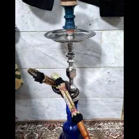 قلیون تنه برنجی رضا ترک انبر قفلی آمریکایی