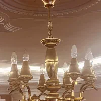 لوستر ۹ شاخه|لوستر و چراغ آویز|رشت, معلم|دیوار