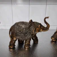 مجسمه کاروان فیل جنس پولیستر|مجسمه، تندیس، ماکت|اردبیل, |دیوار