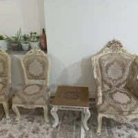 نبل ۹ نفره با عسلی|مبلمان خانگی و میز عسلی|رزن, |دیوار