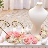 استند حلقه و ساعت و سرویس(بله بروت و عقد و عروسی)
