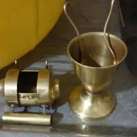 پرنده جام‌. جادونی‌ ماسه خوری‌ برنجی طاها عطیقه