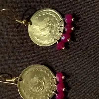 گوشواره ی 50دیناری طرح پهلوی