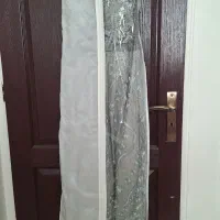 لباس کارشده وزیبا نقره ای