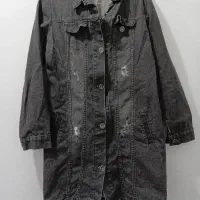 کت جین زغال سنگی