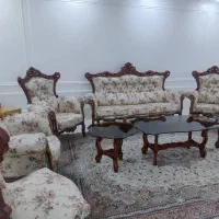 مبل سلطنتی 9نفره چوبی|مبلمان خانگی و میز عسلی|شیراز, شهرک بهشتی|دیوار