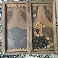 تخته نرد چوب گردو دو بازی